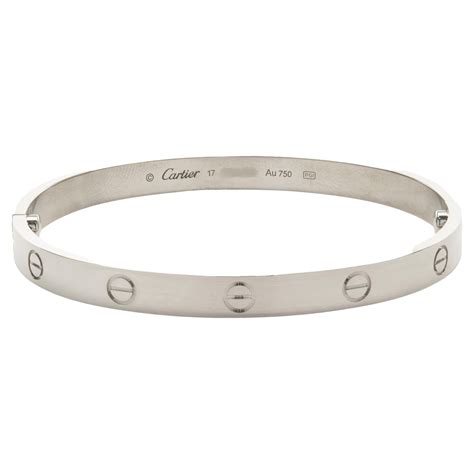 cartier love bracelet dupe white gold|750 18 cartier ip 6688.